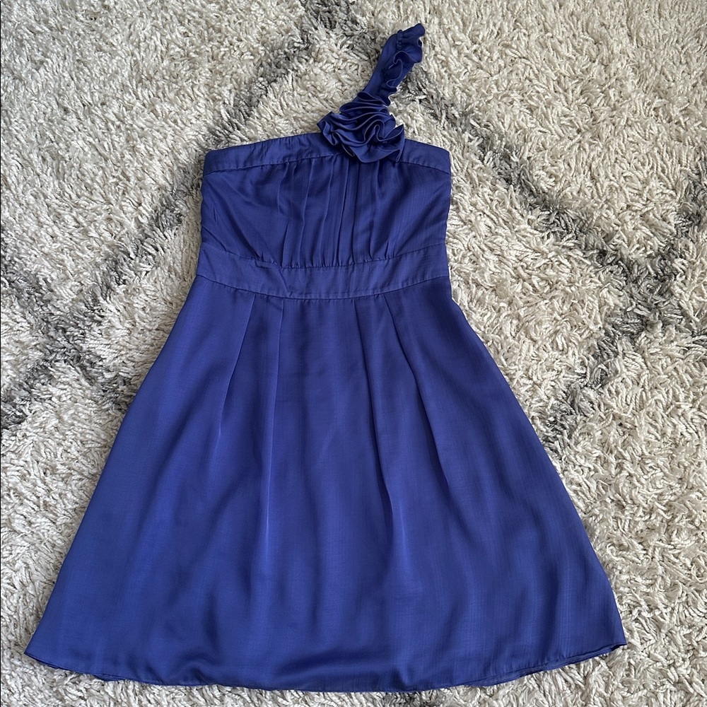 The Limited Purple One Shoulder Dress